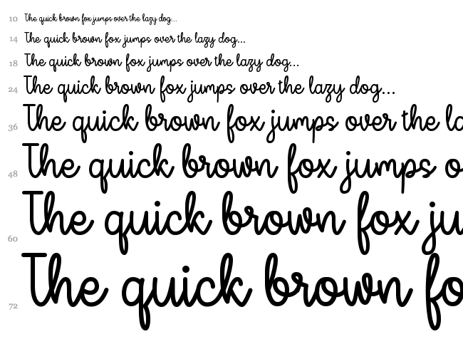 Miss Neally font waterfall